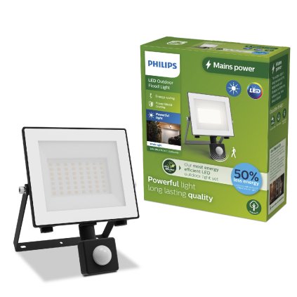 Lois UltraEfficient venkovní LED reflektor Flood Light se senzorem 14W 2600lm 3000K IP65, antracit