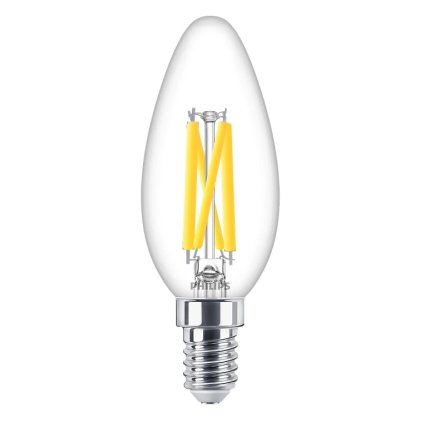 MASTER LEDCandle DT 3.4-40W E14 927 B35 CL G LED Žárovka 3,4W 470lm