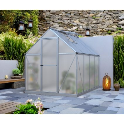 430513 sklenik lanitplast sarana 6x8 pc 4 mm stribrny lg4275