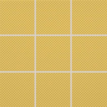 4306 mozaika rako color two tmave zluta 10x10 cm mat grs0k642