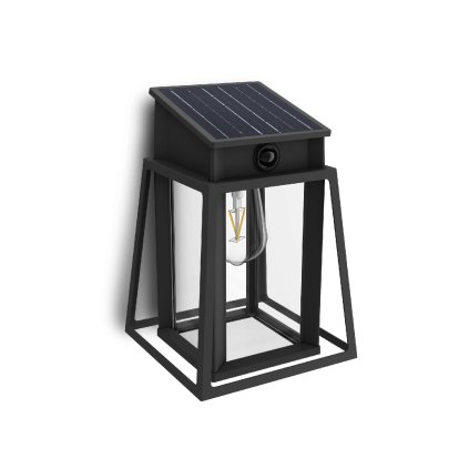 Lysin UltraEfficient solární LED svítidlo se senzorem 3,2W 500lm 4000K IP44 hranaté, černé