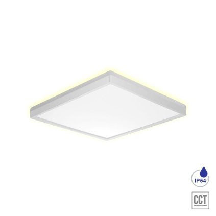 CORDIA stropní svítidlo LED 12W 1080lm 3000K-6000K 22,5cm, IP54 čtvercové, bílé