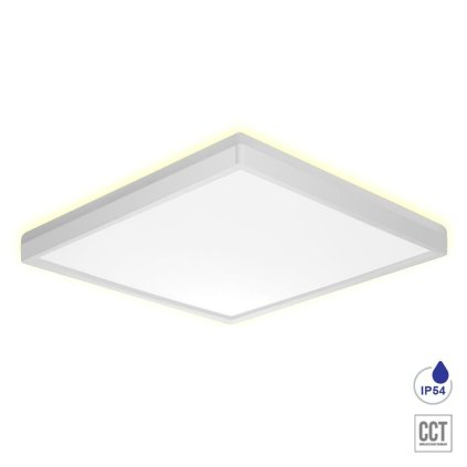 CORDIA stropní svítidlo LED 24W 2160lm 3000K-6000K 22,5cm, IP54 čtvercové, bílé