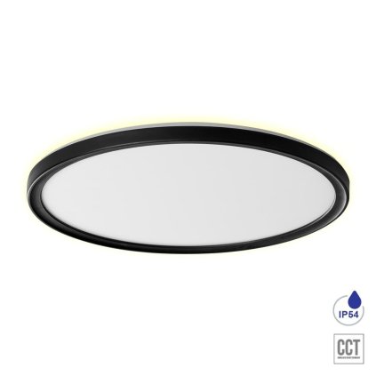 CORDIA stropní svítidlo LED 24W 2160lm 3000K-6000K 22,5cm, IP54 kulaté, černé
