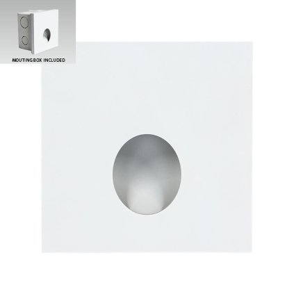 STEP LIGHT OLIVE Orientační svítidlo LED 1W 50lm 4000K IP20, bílé