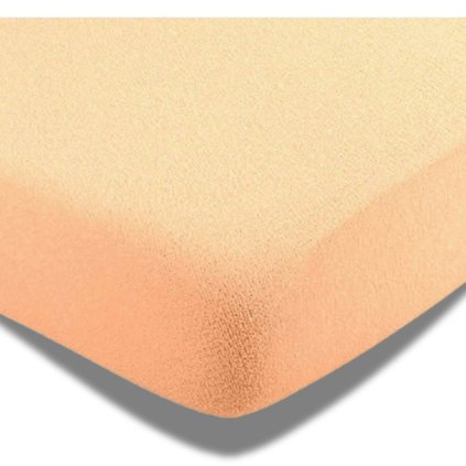 Prostěradlo Frote 90x200 cm, 180x200 cm Meruňková 90x200 cm