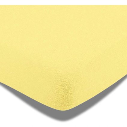 Prostěradlo Frote 90x200 cm, 180x200 cm Žlutá 180x200 cm