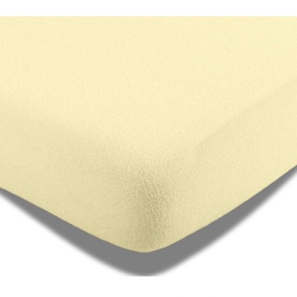 Prostěradlo Frote 90x200 cm, 180x200 cm Banánová 90x200 cm