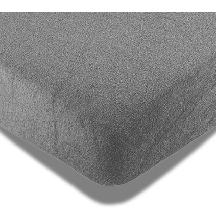 Prostěradlo Frote 90x200 cm, 180x200 cm Šedá 90x200 cm