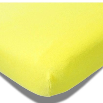 Prostěradlo Delux Žlutá 90-100 x 200-220 cm
