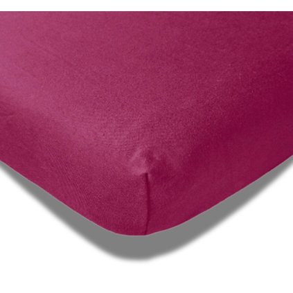 Prostěradlo Delux Vínová 90-100 x 200-220 cm