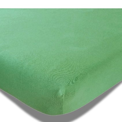 Prostěradlo Delux Tmavě zelená 140-160 x 200-220 cm