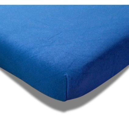 Prostěradlo Delux Tmavě modrá 180-200 x 200-220 cm