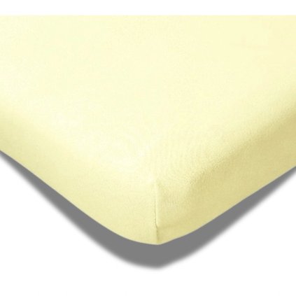 Prostěradlo Delux Vanilková 140-160 x 200-220 cm