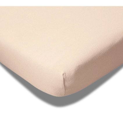 Prostěradlo béžové Delux 230g/m2 (Rozměr matrace 90x200 cm)