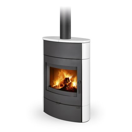 NAVIA H keramika - akumulační krbová kamna (Korpus 12 černá)