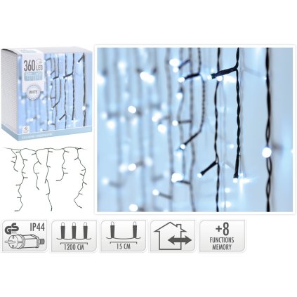 13719 koopman 59279 360 led kapajici vodopad 1200 x 52cm 3 m privod studena bila