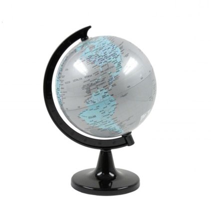 13827 koopman 54341 dekoracni globus 14 cm sedy