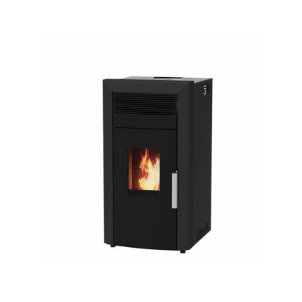 14913 alfa plam peletova kamna s vymenikem commo 12 eco 12kw cerna ral 9005 mat montaz