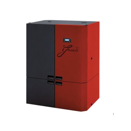 14958 alfa plam peletovy kotel s vymenikem grande cv c 28 kw cerveny montaz