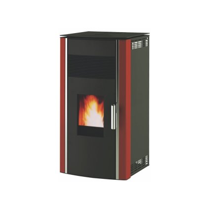 14961 alfa plam peletova kamna luca 12 kw cervena ral 3004 montaz