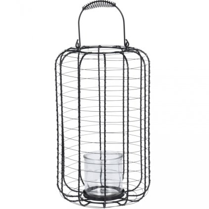 4101 koopman lucerna metal prumer 23 cm vyska 40 cm cerna