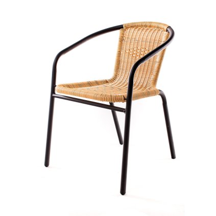 křesílko ocelové PE RATAN