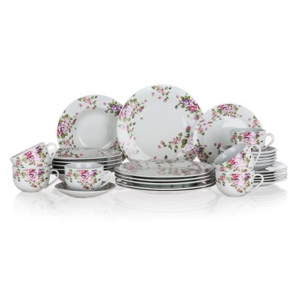 sada jídelní BEAUTY 30díl. porcelánová
