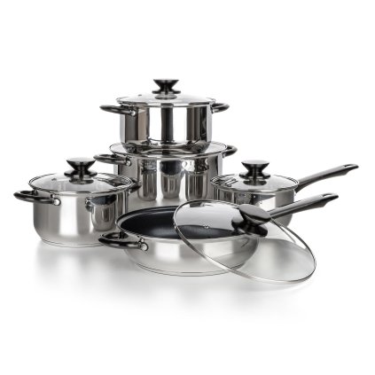 sada nádobí 10díl. nerez SWING Black