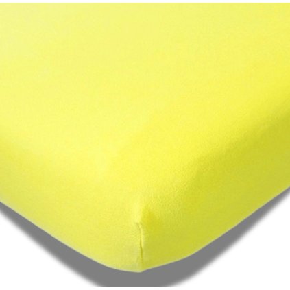 Prostěradlo bavlněné žluté Delux 230g