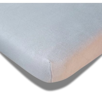 Prostěradlo šedé Delux 230g/m2 (Rozměr matrace 90x200 cm)