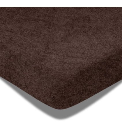 Hnědé prostěradlo frote 200g