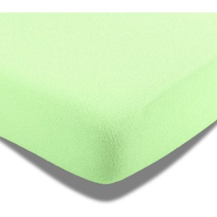 Froté prostěradlo zelené 200g