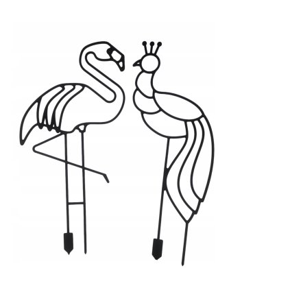 14250 lamela opora rostlin uh 55cm ptaci 2 ks