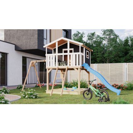 Dětské hřiště KARIBU BENJAMIN 97783 terragrau LG4946
