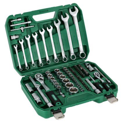 sada 1/2"+1/4"+ klíče ploché 82díl. STALCO