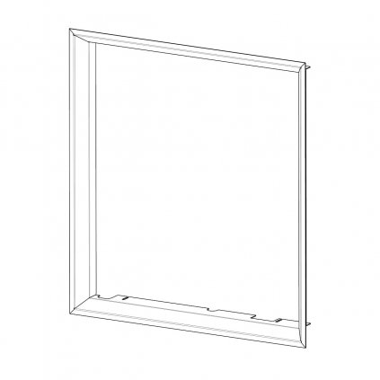 RÁMEK I2F RAM04 krycí polohluboký (Korpus 12 černá)