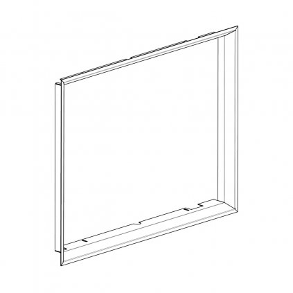 RÁMEK I2H RAM04 krycí polohluboký (Korpus 12 černá)