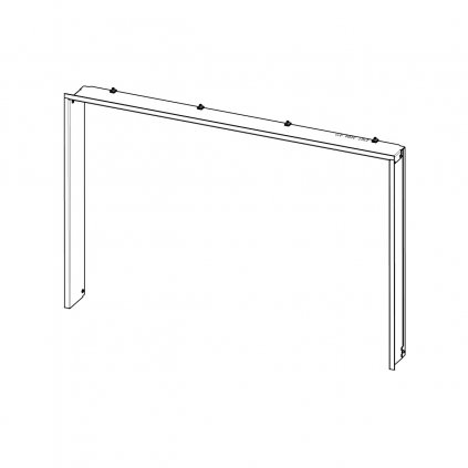 RÁMEK I2LJ RAM11 krycí (Korpus 12 černá)