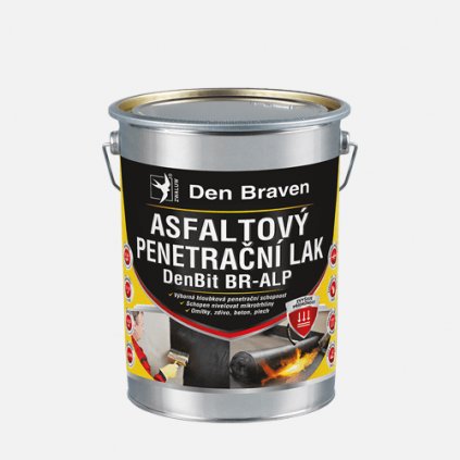 Asfaltový penetrační lak DenBit BR - ALP, plechovka 4,5 kg, černý