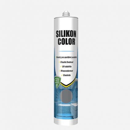 Den Braven - Silikon COLOR, kartuše 280 ml, šedá