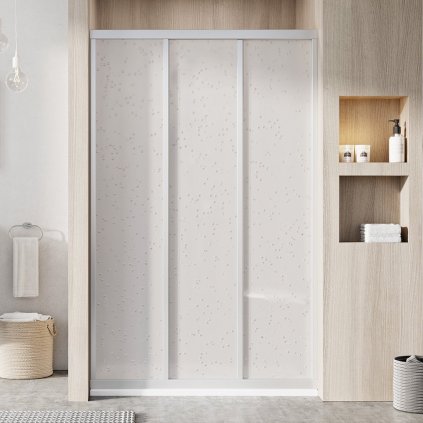 Sprchové dveře 100x198 cm satin + pearl Ravak