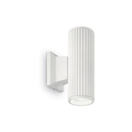 Venkovní nástěnné svítidlo Ideal Lux Base AP2 bianco 129457 bílé IP44  