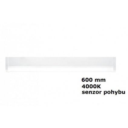 LED Koupelnové zrcadlové svítidlo THORNeco ELSA 600 1200 840 MWS WH IP44 12W 4000K 96630329 bílé 60cm s mikrovlnným čidlem