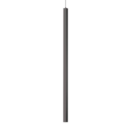 86706 led zavesne svitidlo ideal lux ultrathin sp1 big square nero 194196 12w 760lm 100cm hranate cerne