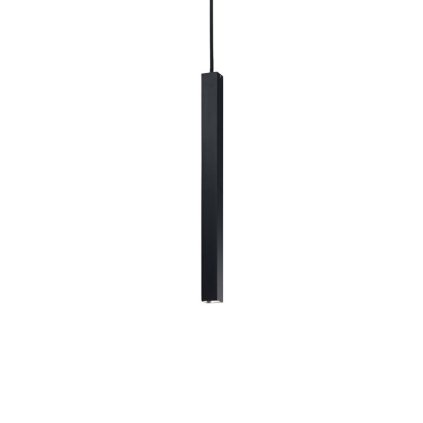 86709 led zavesne svitidlo ideal lux ultrathin sp1 small square nero 194202 12w 760lm 40cm hranate cerne