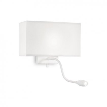 Nástěnné svítidlo Ideal Lux Hotel AP2 all white 215693 E27 1x60W bílé