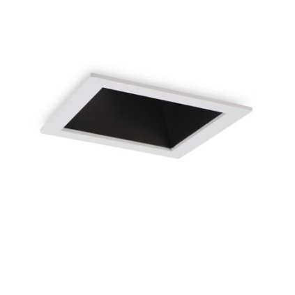87660 led zapustne bodove svitidlo ideal lux game square white black 192352 11w 850lm 3000k ip20 hranate bilo cerne