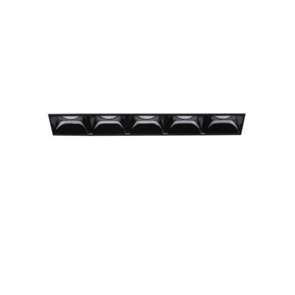 87690 led zapustne bodove svitidlo ideal lux lika fi5 trimless 206226 10w 1100lm 3000k ip20 cerne bez ramecku