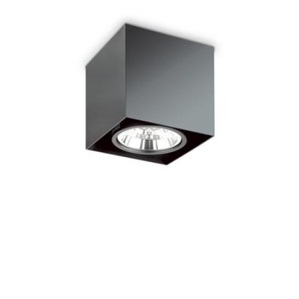 88050 stropni bodove svitidlo ideal lux mood pl1 d15 square nero 243931 gu10 1x50w 15cm hranate cerne